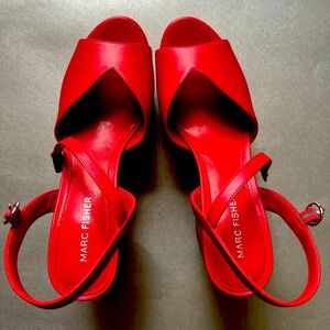 Marc Fisher Red Platform Shoe